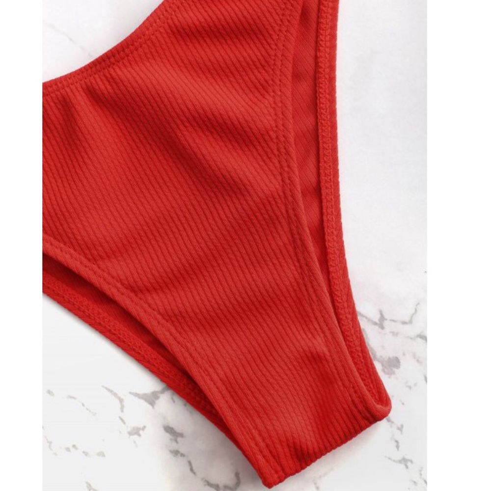 NWT Zaful Ribbed Bikini Set - Picture 5 of 5